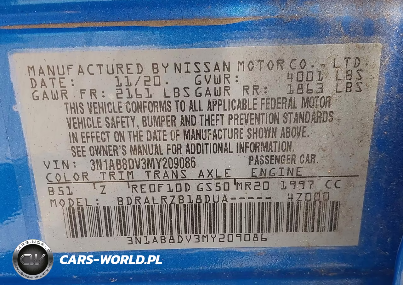 2021 Nissan Sentra Sr Xtronic Cvt VIN:3N1AB8DV3MY209086 - 9