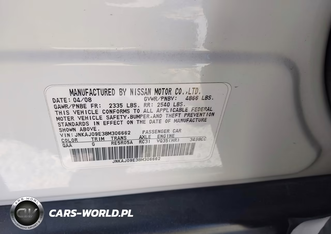 2008 Infiniti Ex35 Journey VIN:JNKAJ09E38M306662 - 9
