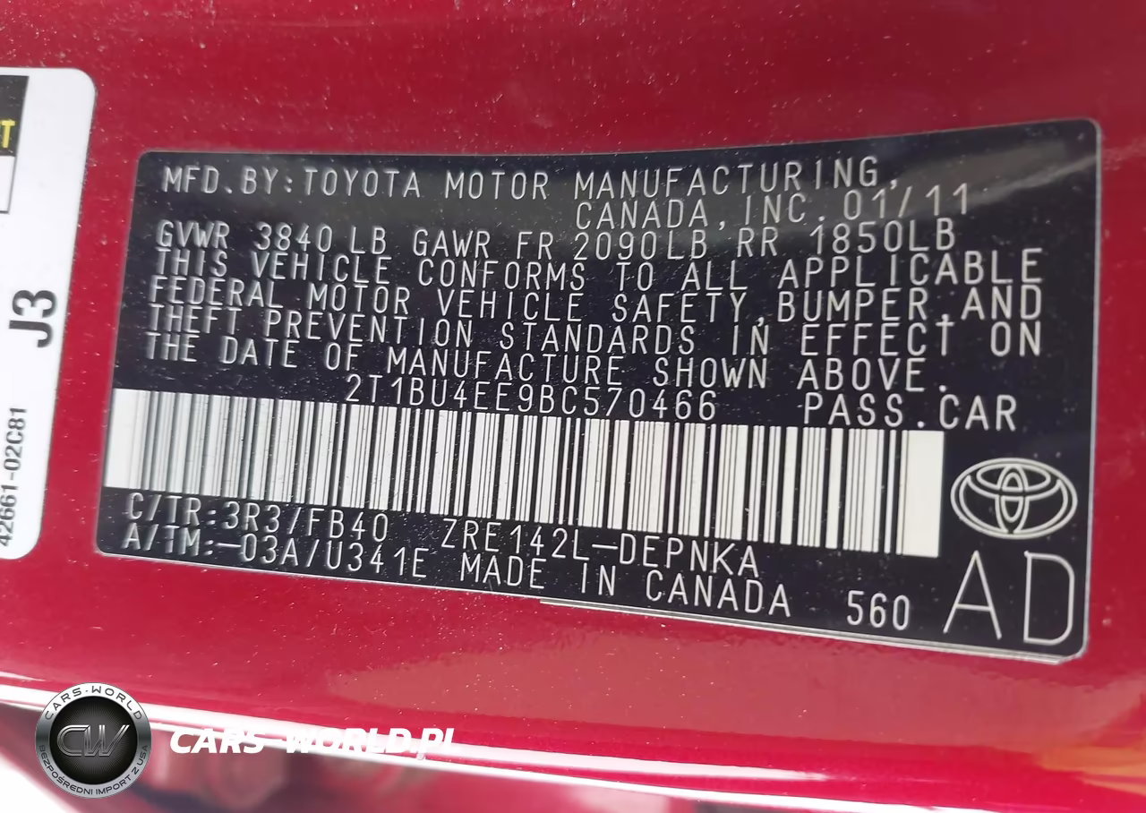2011 Toyota Corolla Le VIN:2T1BU4EE9BC570466 - 9