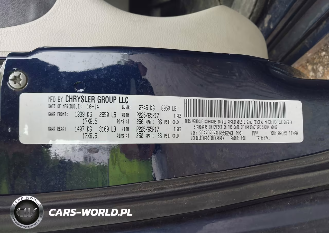 2015 Dodge Grand Caravan Sxt VIN:2C4RDGCG4FR556243 - 9