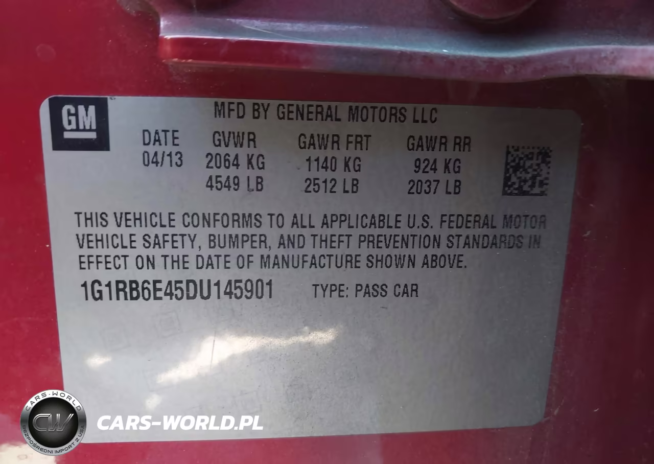 2013 Chevrolet Volt VIN:1G1RB6E45DU145901 - 9