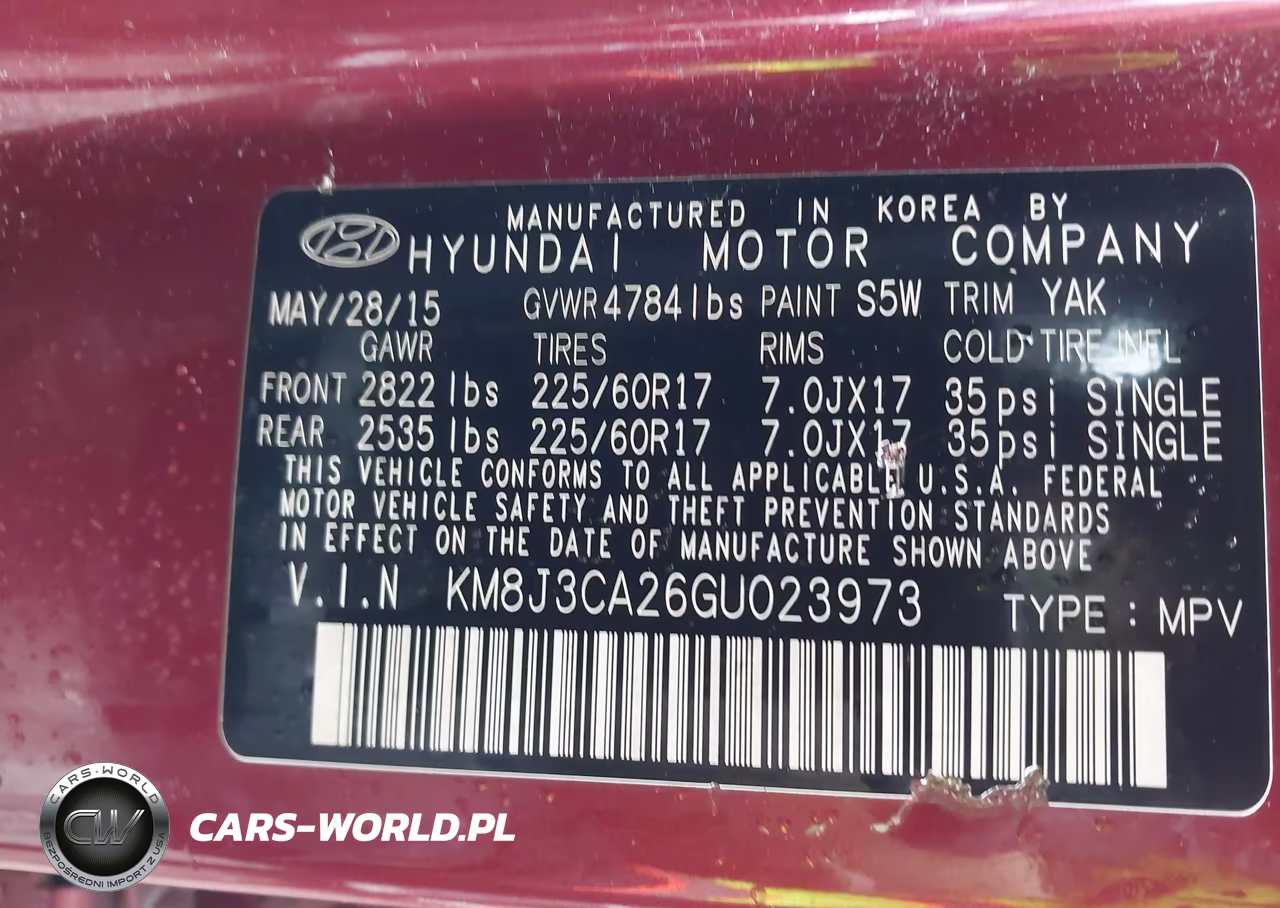 2016 Hyundai Tucson Eco VIN:KM8J3CA26GU023973 - 9