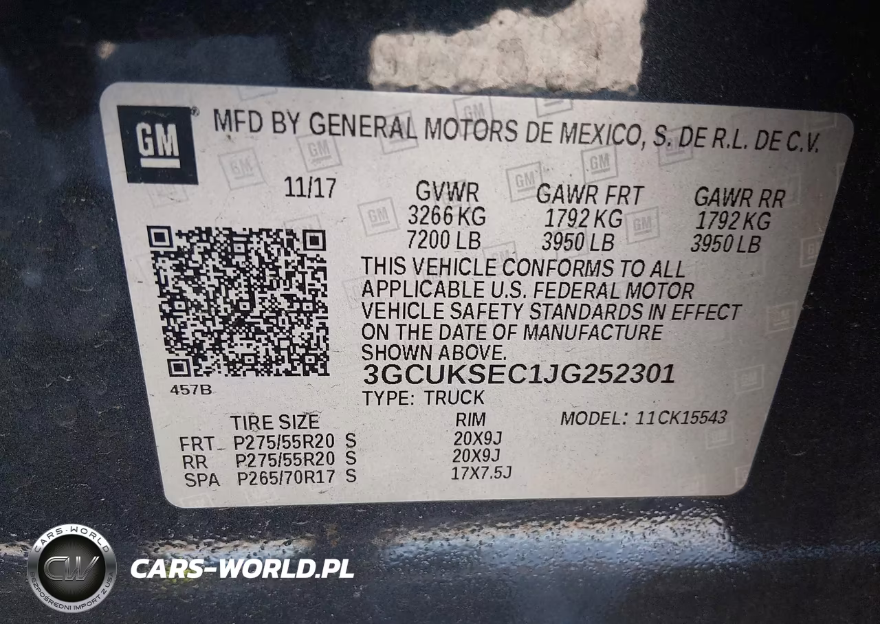 2018 Chevrolet Silverado 1500 1Lz VIN:3GCUKSEC1JG252301 - 9