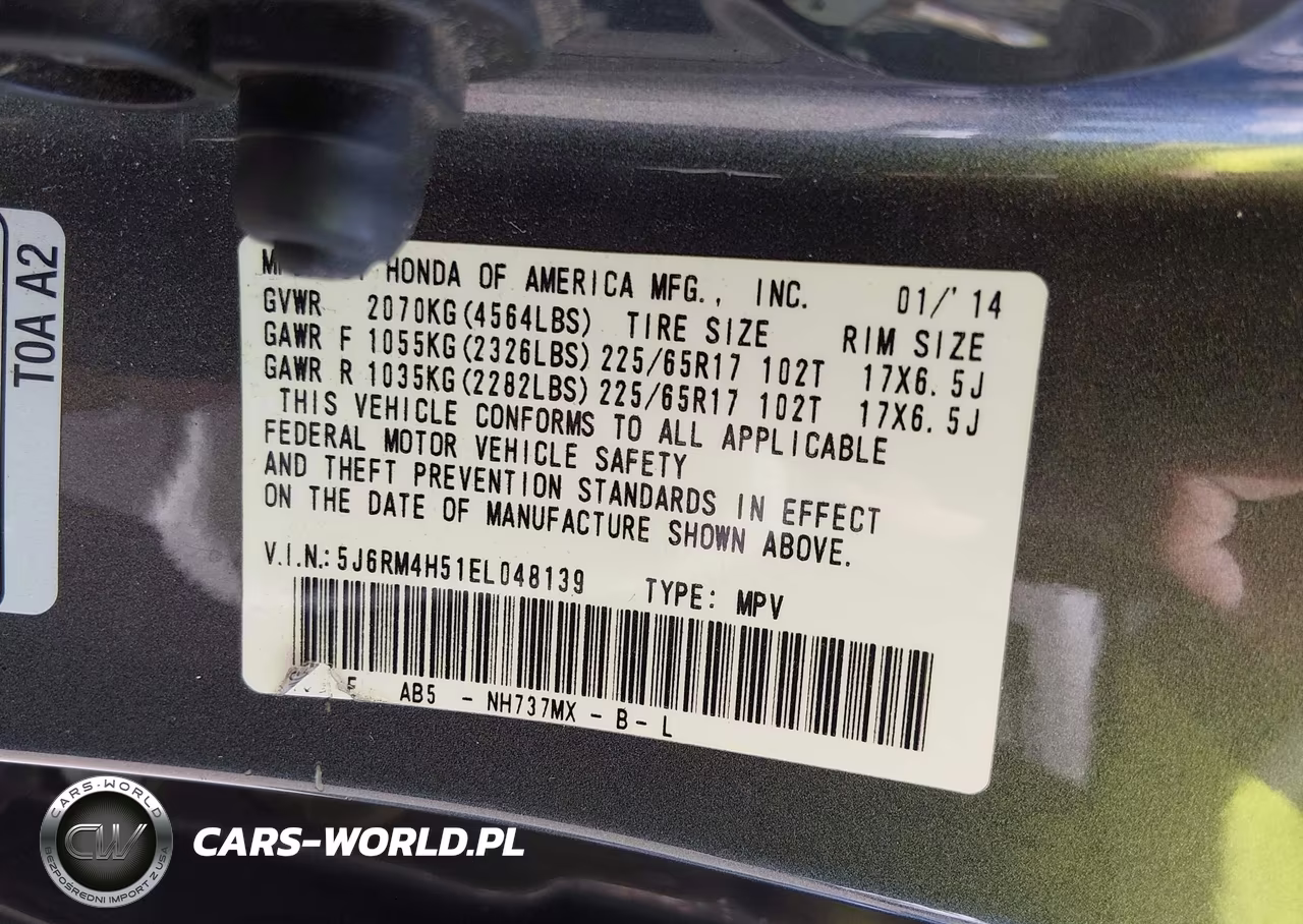 2014 Honda Cr-V Ex VIN:5J6RM4H51EL048139 - 9
