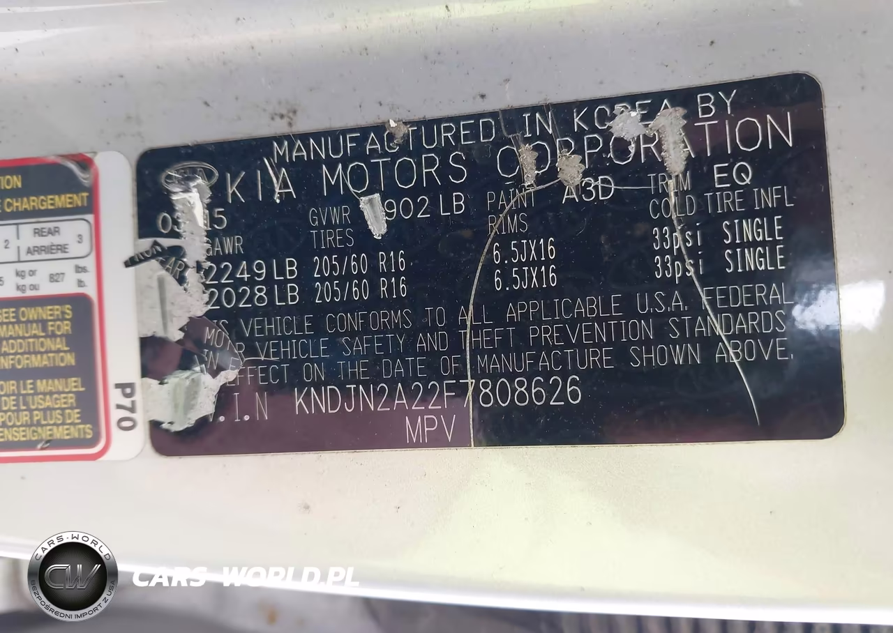2015 Kia Soul VIN:KNDJN2A22F7808626 - 9