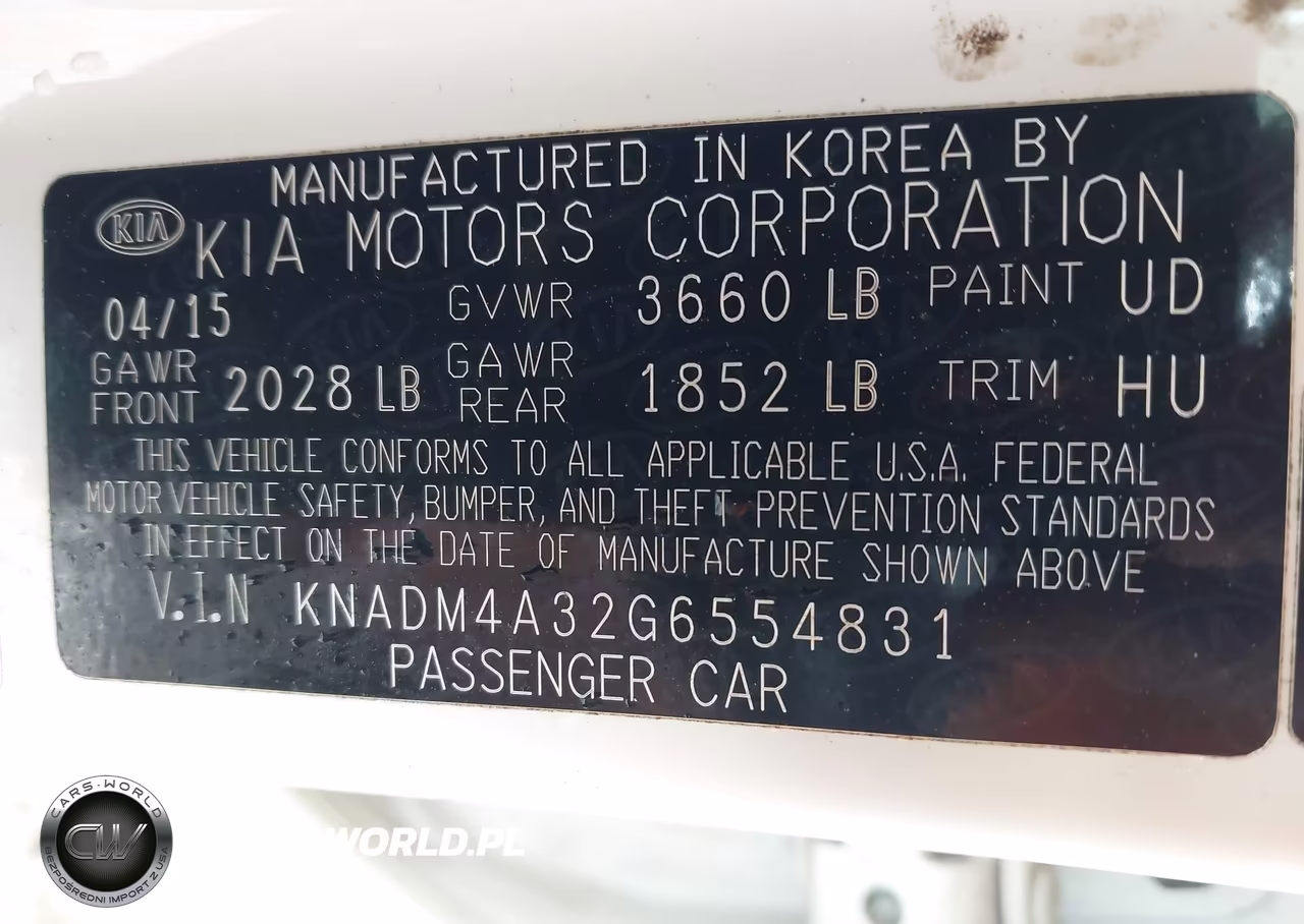 2016 Kia Rio Lx VIN:KNADM4A32G6554831 - 9