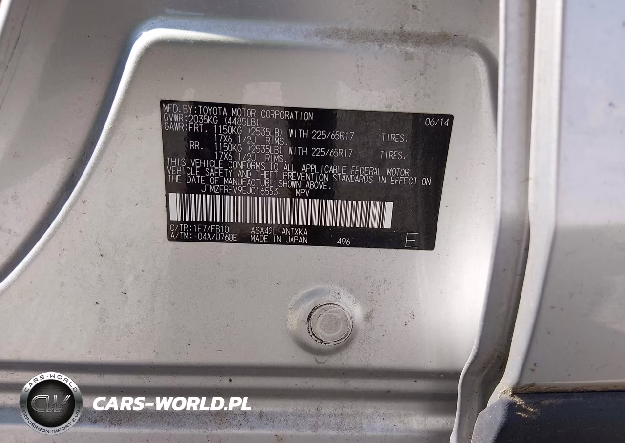 2014 Toyota Rav4 Le VIN:JTMZFREV9EJ016553 - 9