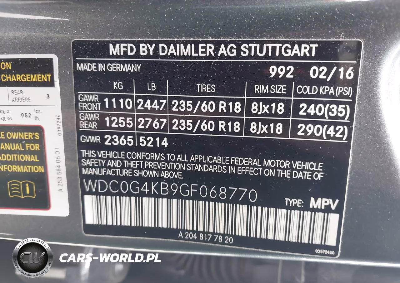 2016 Mercedes-Benz Glc 300 4Matic VIN:WDC0G4KB9GF068770 - 9