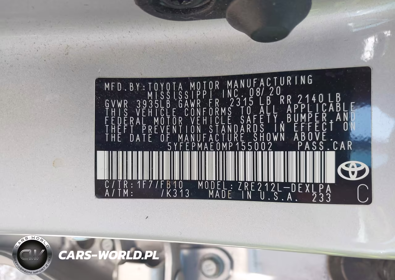2021 Toyota Corolla Le VIN:5YFEPMAE0MP155002 - 9