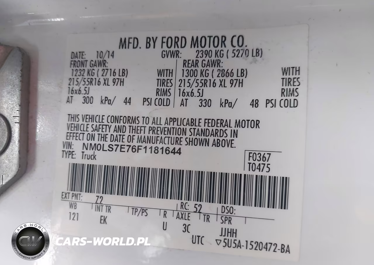 2015 Ford Transit Connect Xl VIN:NM0LS7E76F1181644 - 9