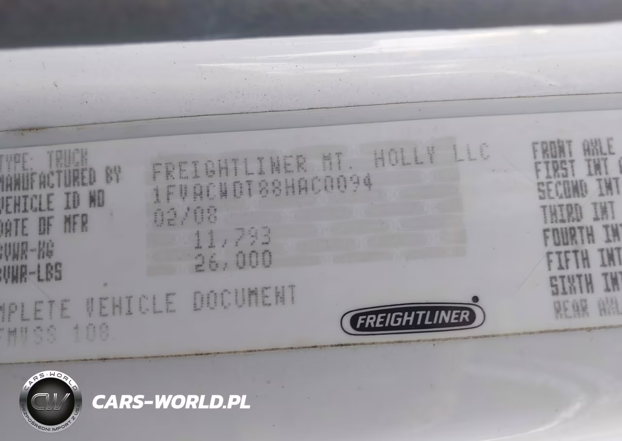2008 Freightliner M2 106 Medium Duty VIN:1FVACWDT88HAC0094 - 8