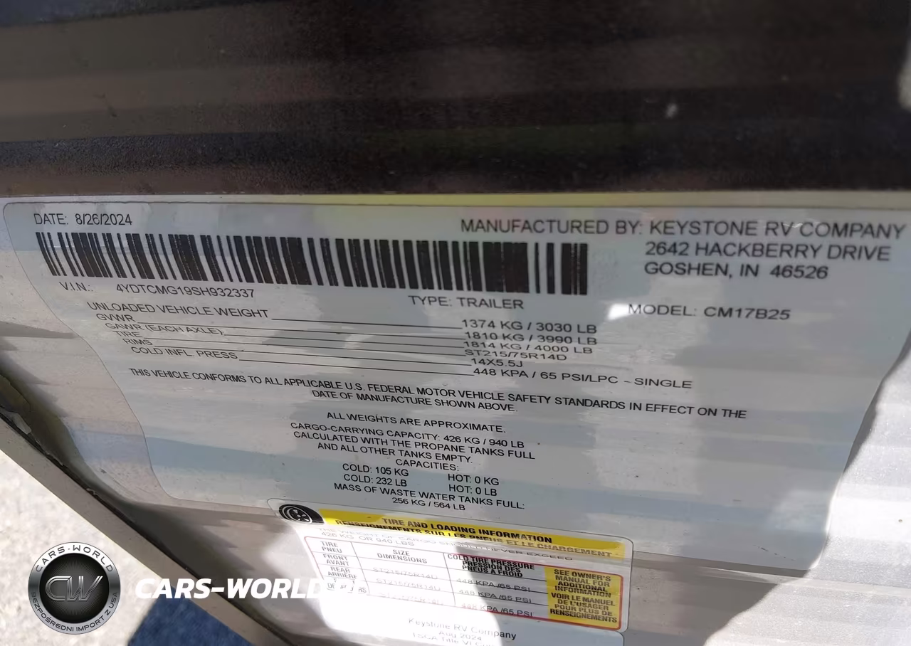 2025 Keystone Rv Other VIN:4YDTCMG19SH932337 - 9