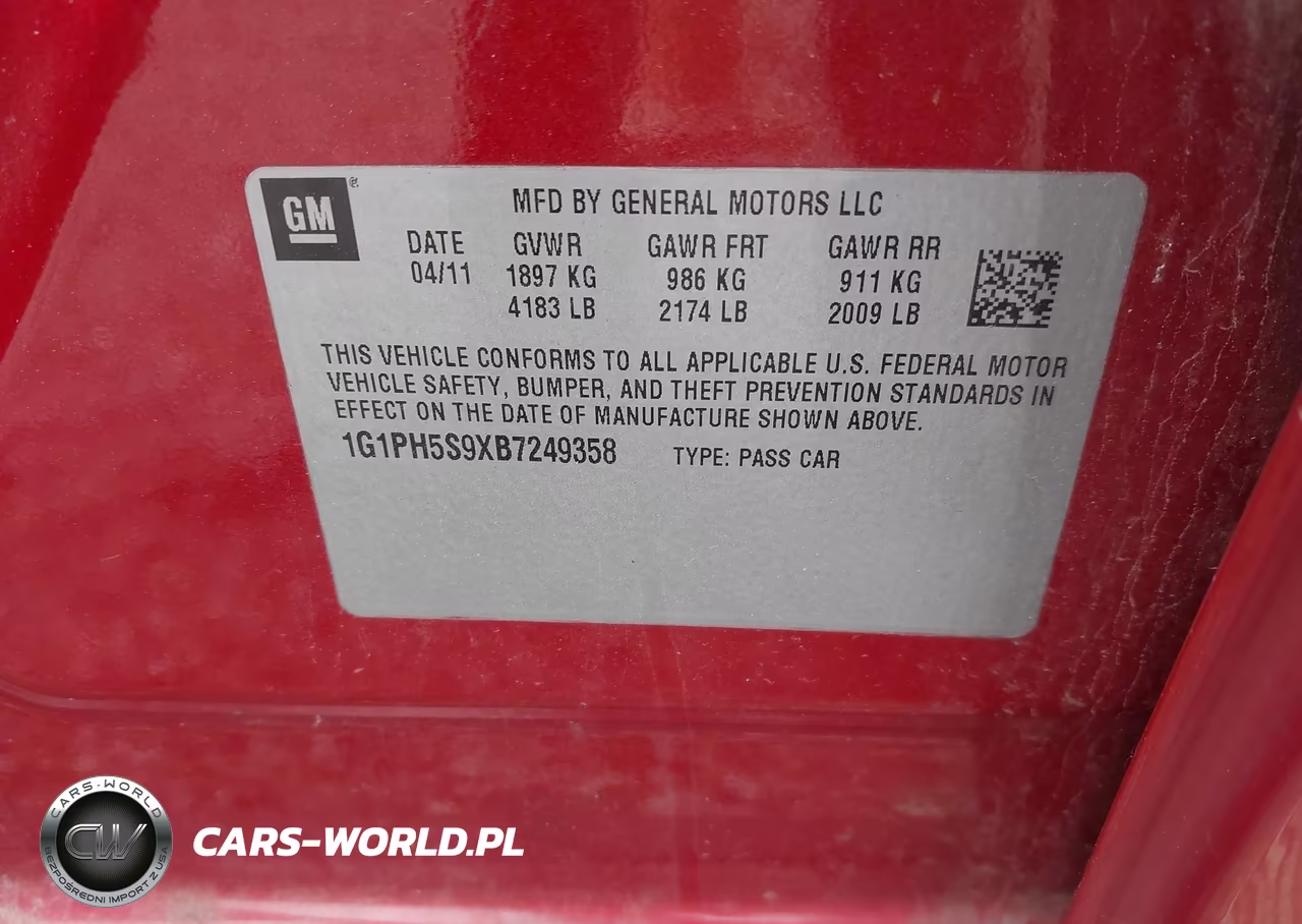 2011 Chevrolet Cruze Ltz VIN:1G1PH5S9XB7249358 - 9