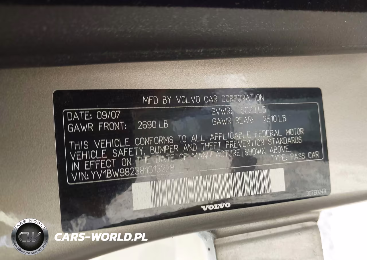 2008 Volvo V70 3.2 VIN:YV1BW982381013228 - 9