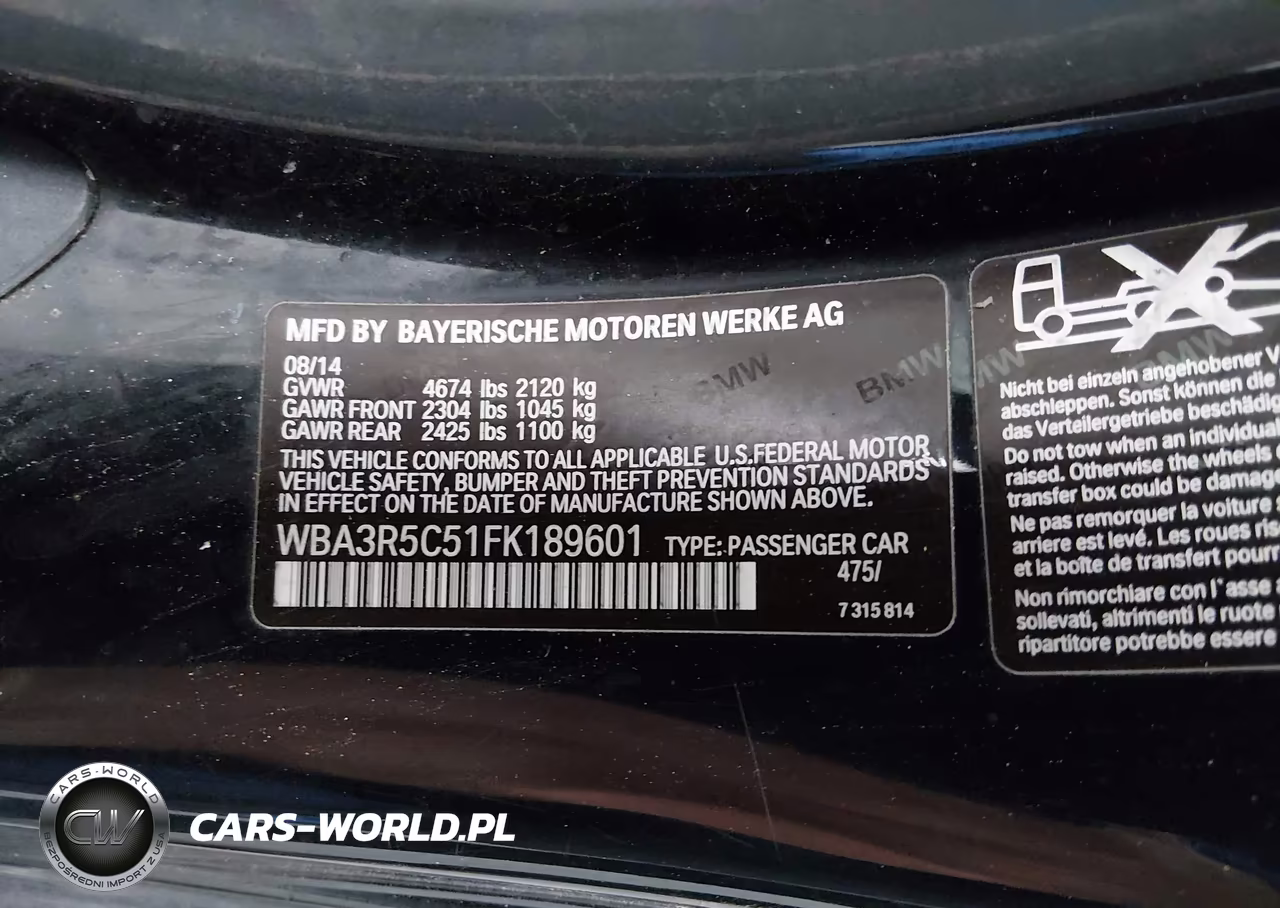 2015 BMW 435I xDrive VIN:WBA3R5C51FK189601 - 9