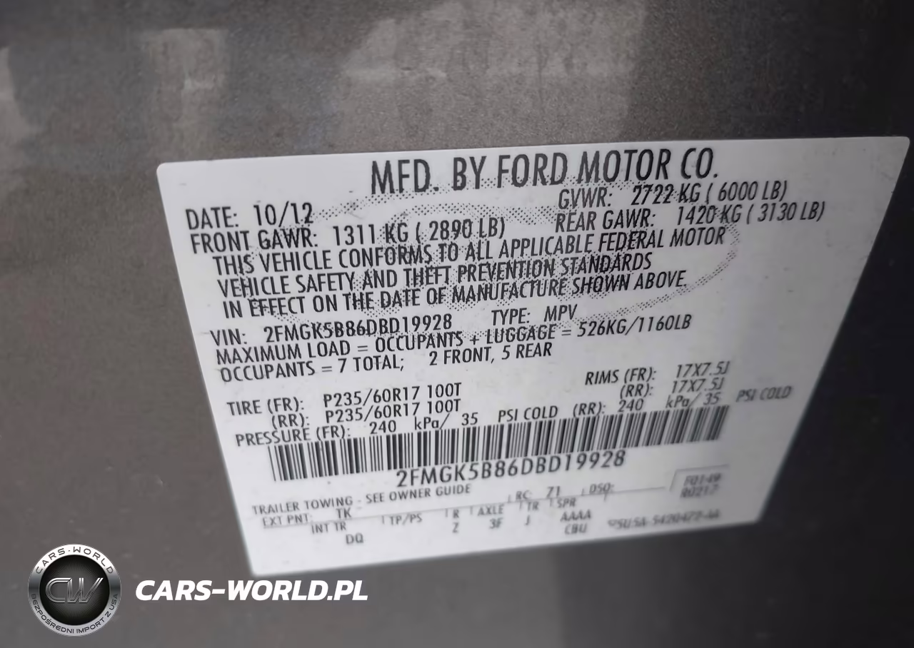 2013 Ford Flex Se VIN:2FMGK5B86DBD19928 - 9