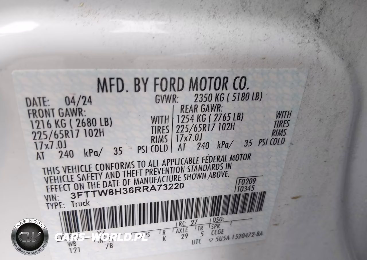 2024 Ford Maverick Xlt VIN:3FTTW8H36RRA73220 - 9