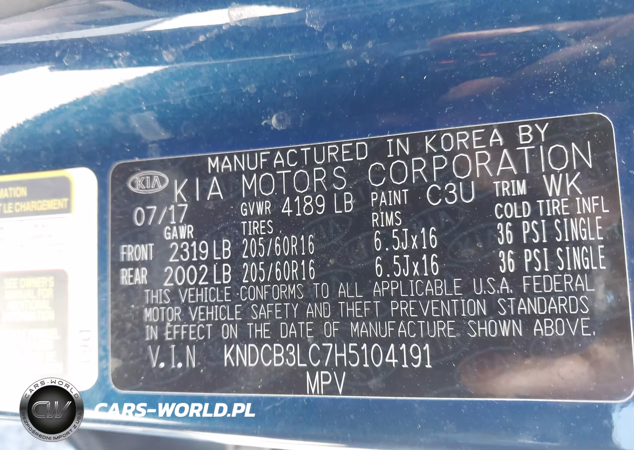2017 Kia Niro Lx VIN:KNDCB3LC7H5104191 - 9