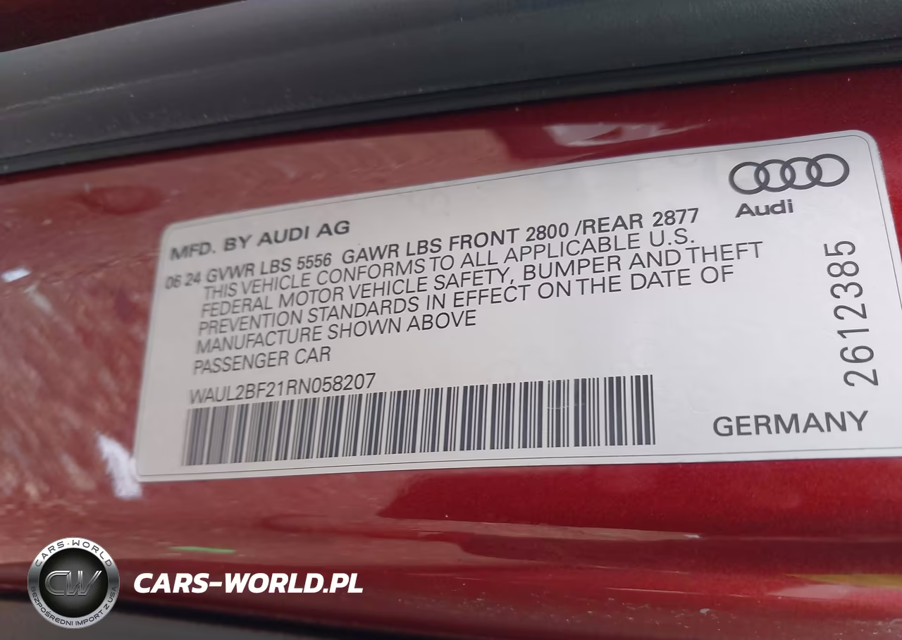 2024 Audi A6 Premium Plus 55 Tfsi Quattro S Tronic VIN:WAUL2BF21RN058207 - 9