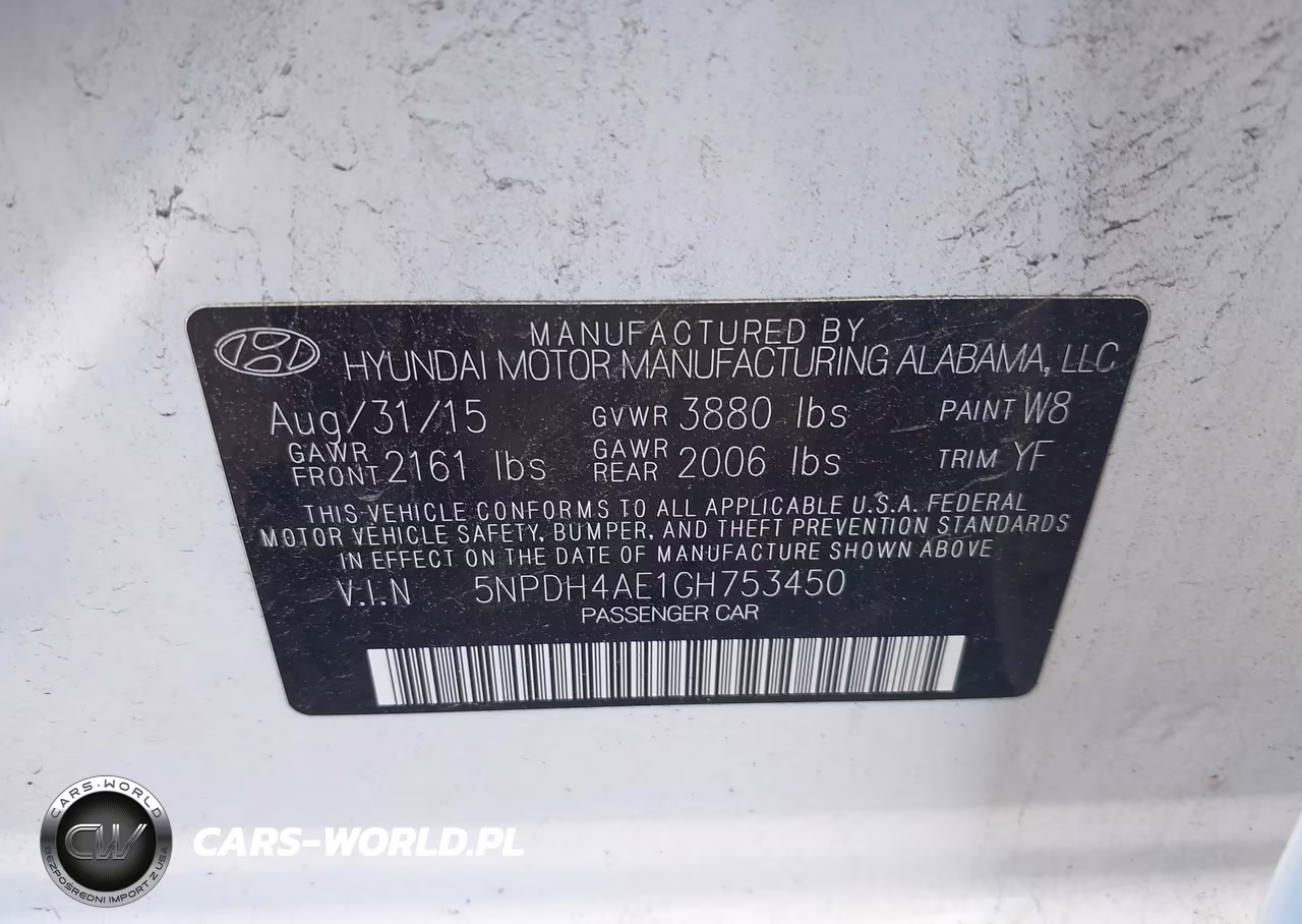 2016 Hyundai Elantra Value Edition VIN:5NPDH4AE1GH753450 - 9