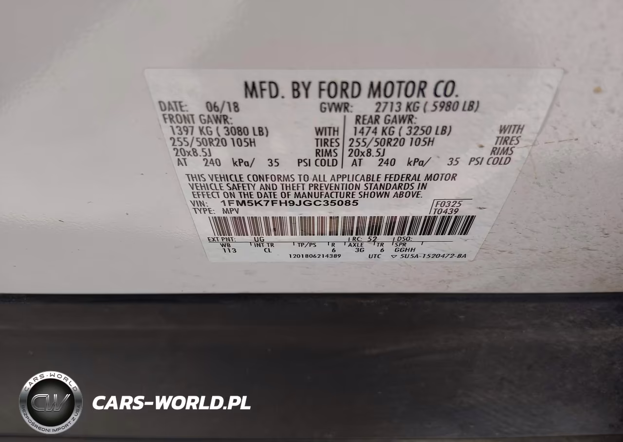 2018 Ford Explorer Limited VIN:1FM5K7FH9JGC35085 - 9