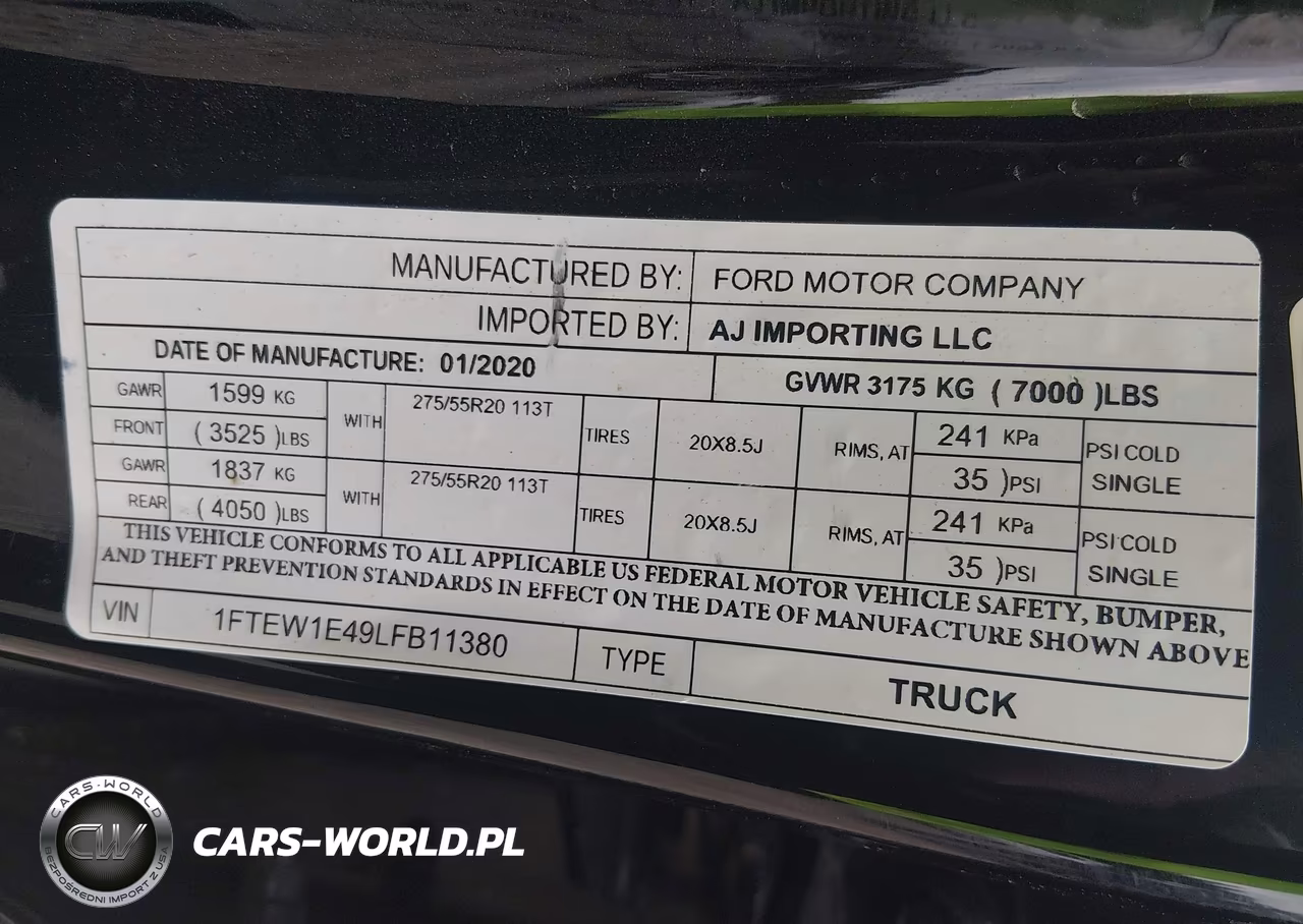2020 Ford F-150 King Ranch VIN:1FTEW1E49LFB11380 - 9