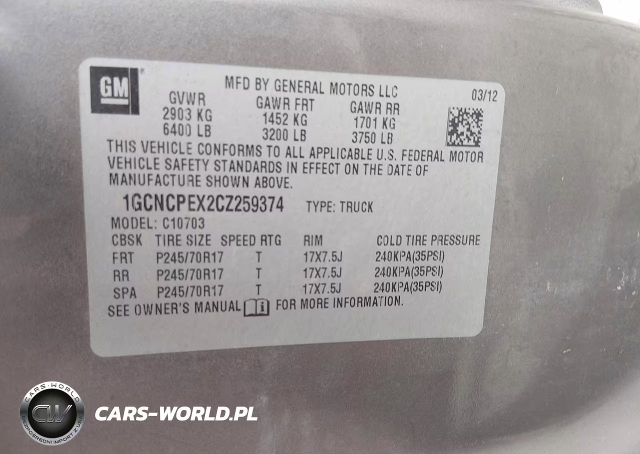 2012 Chevrolet Silverado 1500 Work Truck VIN:1GCNCPEX2CZ259374 - 9