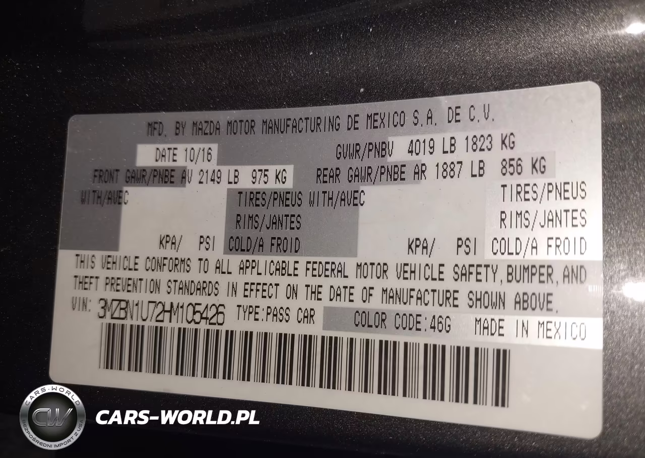 2017 Mazda Mazda3 Sport VIN:3MZBN1U72HM105426 - 9
