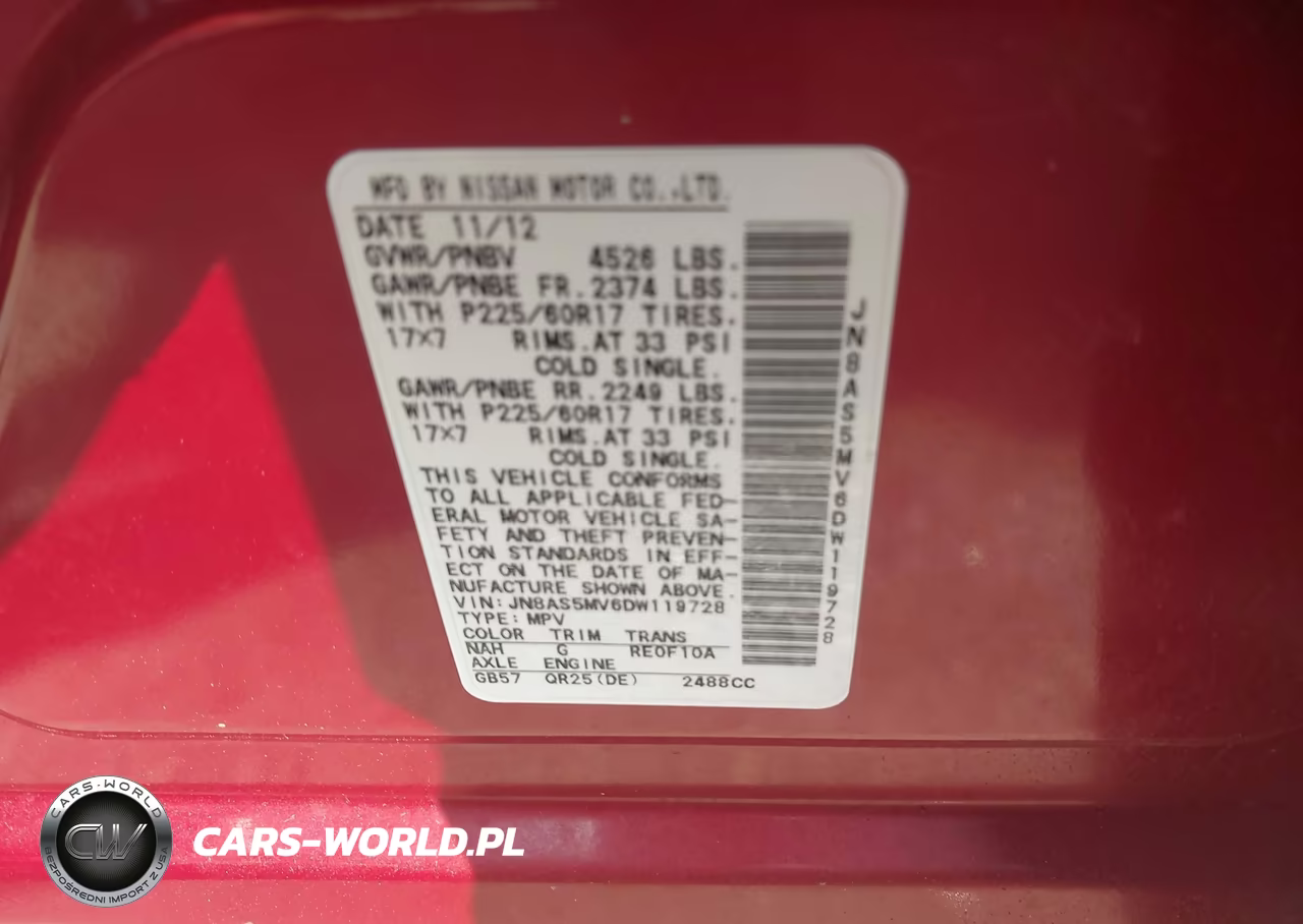 2013 Nissan Rogue Sv VIN:JN8AS5MV6DW119728 - 9