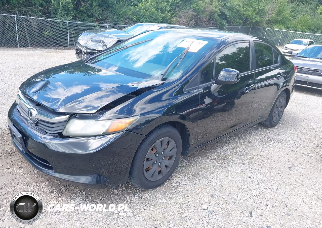 2012 Honda Civic Lx VIN:19XFB2F52CE039672 - 2