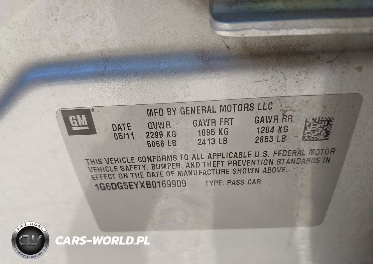 2011 Cadillac Cts Luxury VIN:1G6DG5EYXB0169909 - 9
