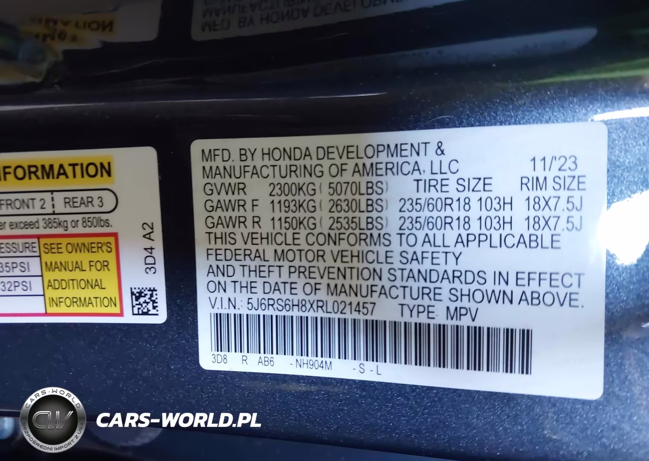 2024 Honda Cr-V Hybrid Sport-L VIN:5J6RS6H8XRL021457 - 9