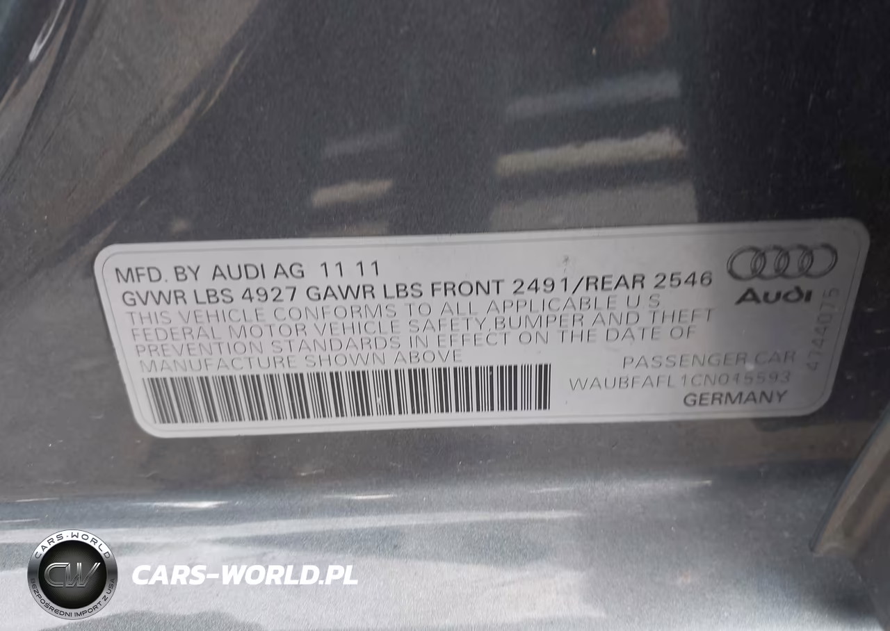 2012 Audi A4 2.0T Premium VIN:WAUBFAFL1CN015593 - 9