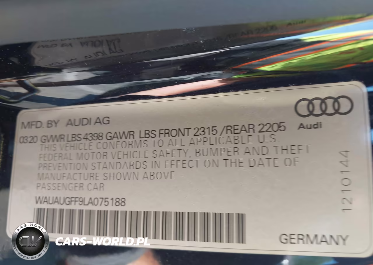 2020 Audi A3 Premium 40 Tfsi Front-Wheel Drive S Tronic VIN:WAUAUGFF9LA075188 - 9