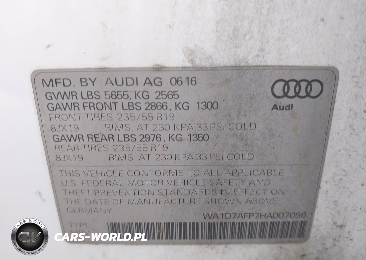2017 Audi Q5 3.0T Premium Plus VIN:WA1D7AFP7HA007096 - 9