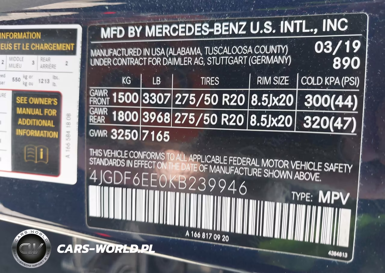 2019 Mercedes-Benz Gls 450 4Matic VIN:4JGDF6EE0KB239946 - 9