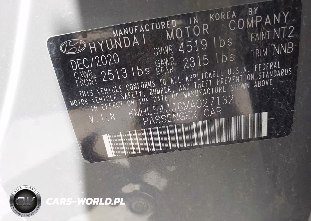2021 Hyundai Sonata Limited VIN:KMHL54JJ6MA027132 - 9