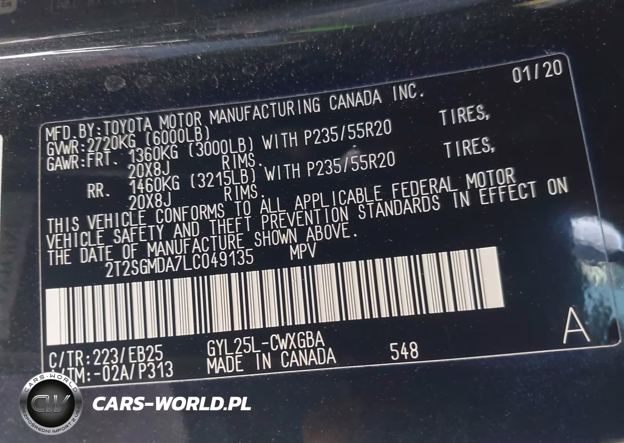 2020 Lexus Rx 450H F Sport VIN:2T2SGMDA7LC049135 - 9
