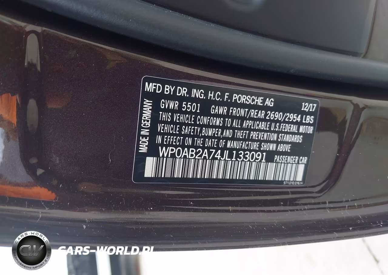 2018 Porsche Panamera 4S VIN:WP0AB2A74JL133091 - 9