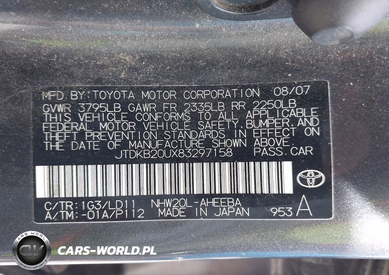 2008 Toyota Prius VIN:JTDKB20UX83297158 - 9