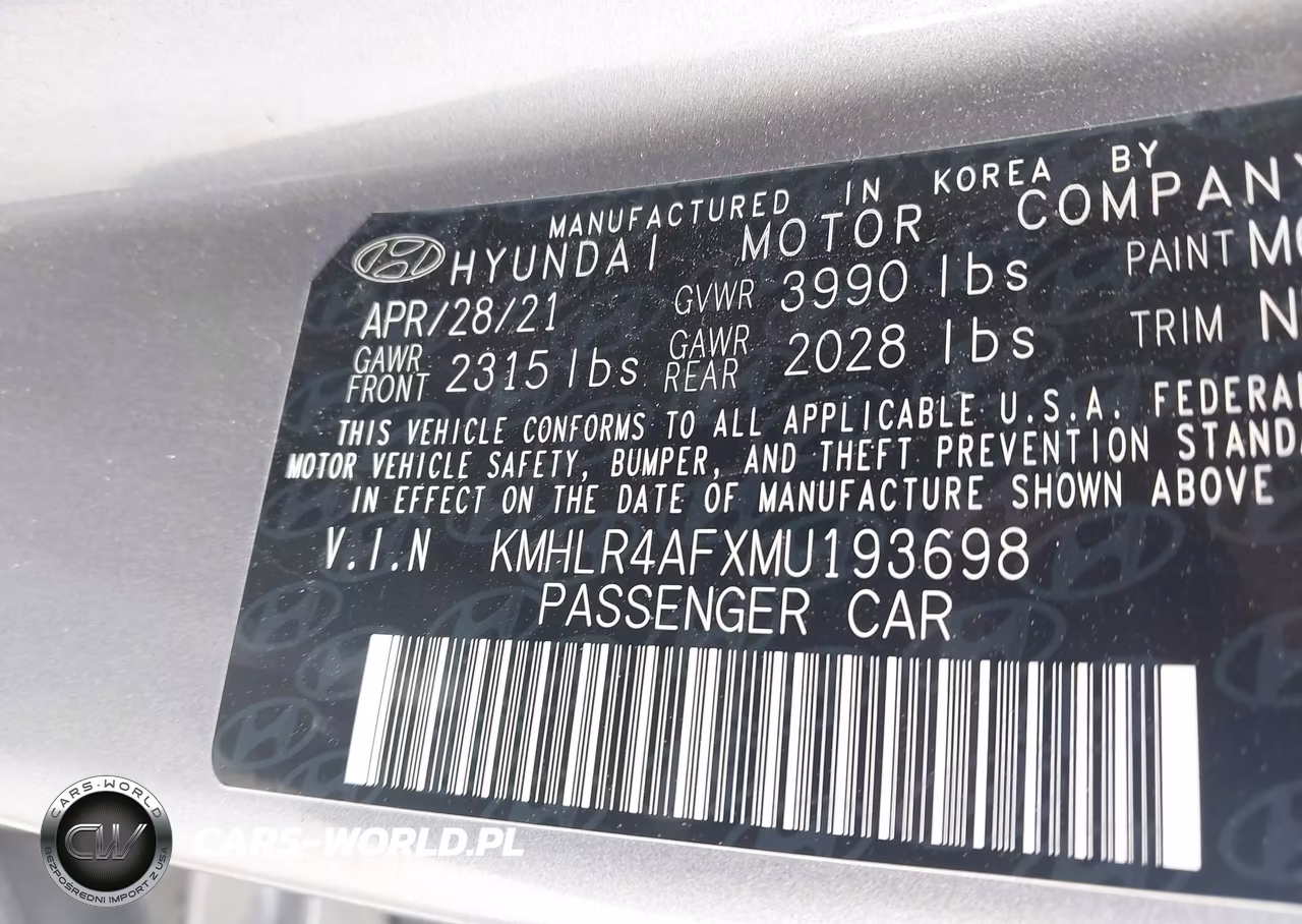 2021 Hyundai Elantra N Line VIN:KMHLR4AFXMU193698 - 9