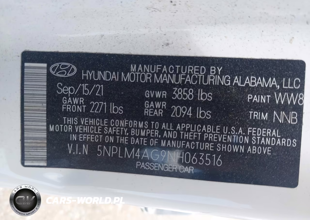 2022 Hyundai Elantra Sel VIN:5NPLM4AG9NH063516 - 9