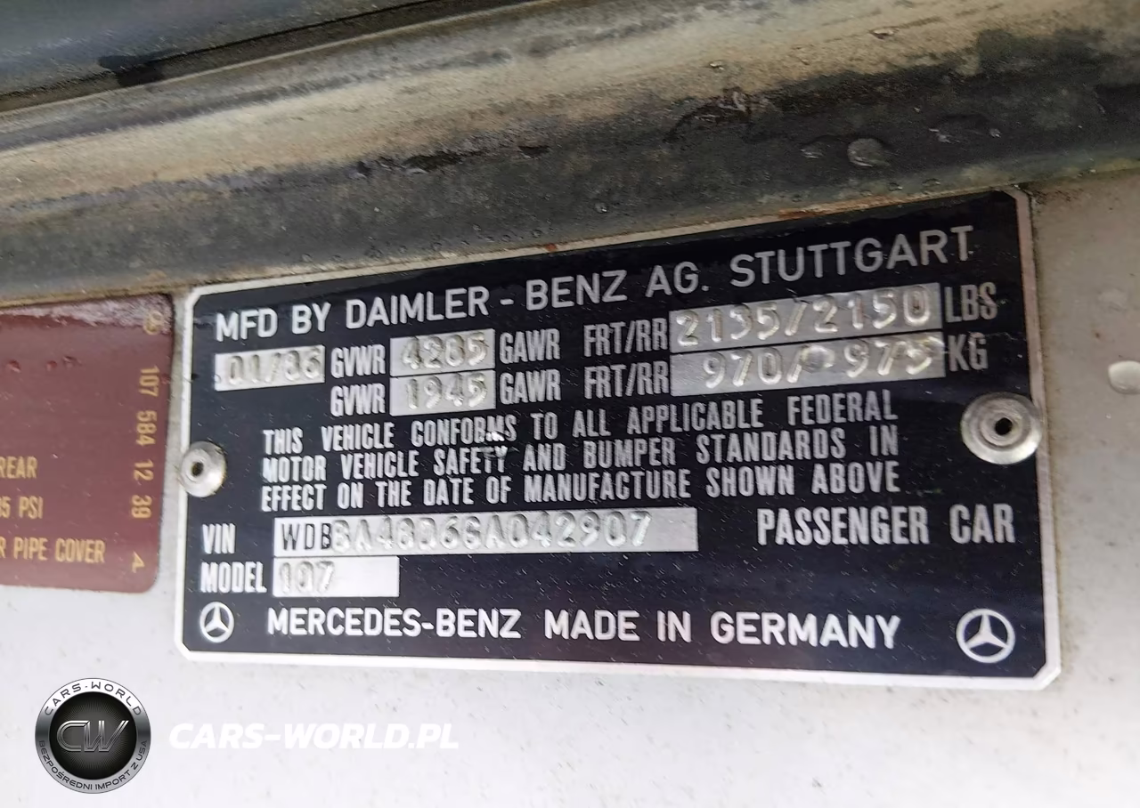 1986 Mercedes-Benz 560 Sl VIN:WDBBA48D6GA042907 - 9