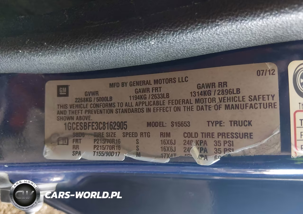 2012 Chevrolet Colorado Work Truck VIN:1GCESBFE3C8162905 - 9