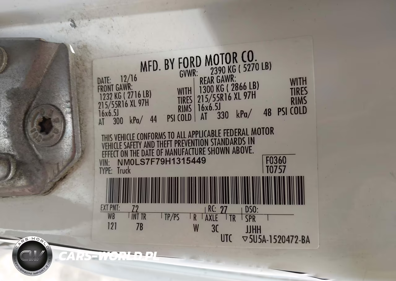 2017 Ford Transit Connect Xlt VIN:NM0LS7F79H1315449 - 9