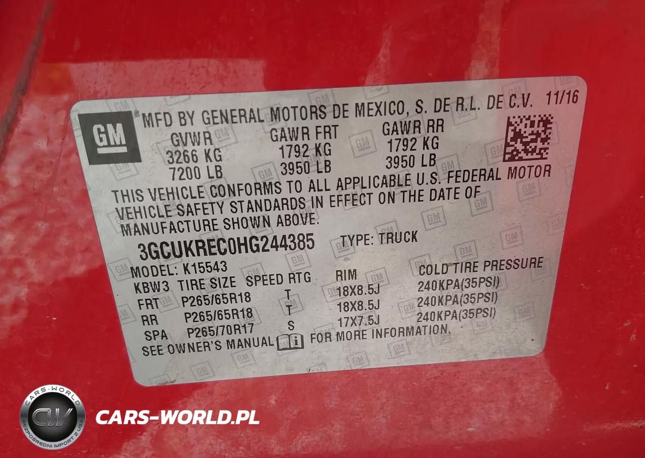 2017 Chevrolet Silverado 1500 1Lt VIN:3GCUKREC0HG244385 - 9