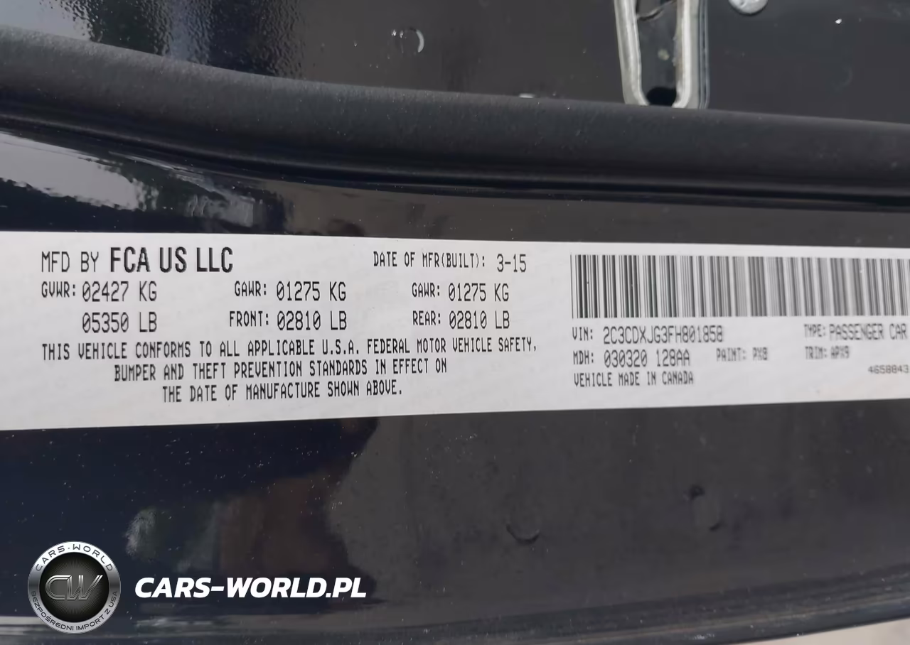 2015 Dodge Charger Sxt VIN:2C3CDXJG3FH801858 - 9