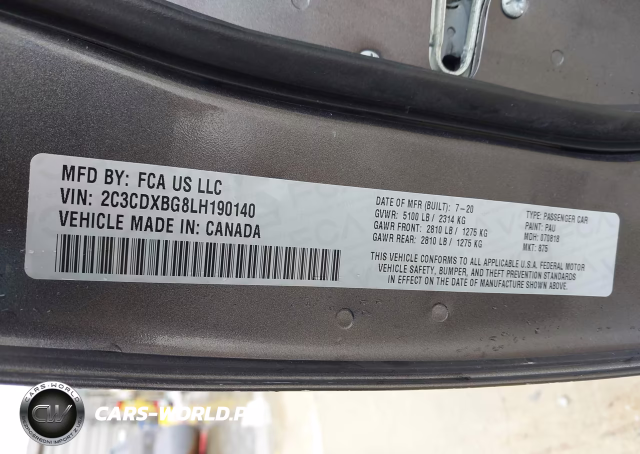 2020 Dodge Charger Sxt Rwd VIN:2C3CDXBG8LH190140 - 9