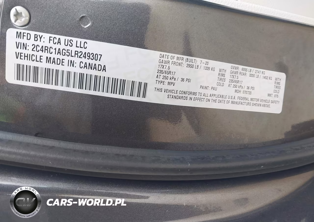 2020 Chrysler Voyager L VIN:2C4RC1AG5LR249307 - 9
