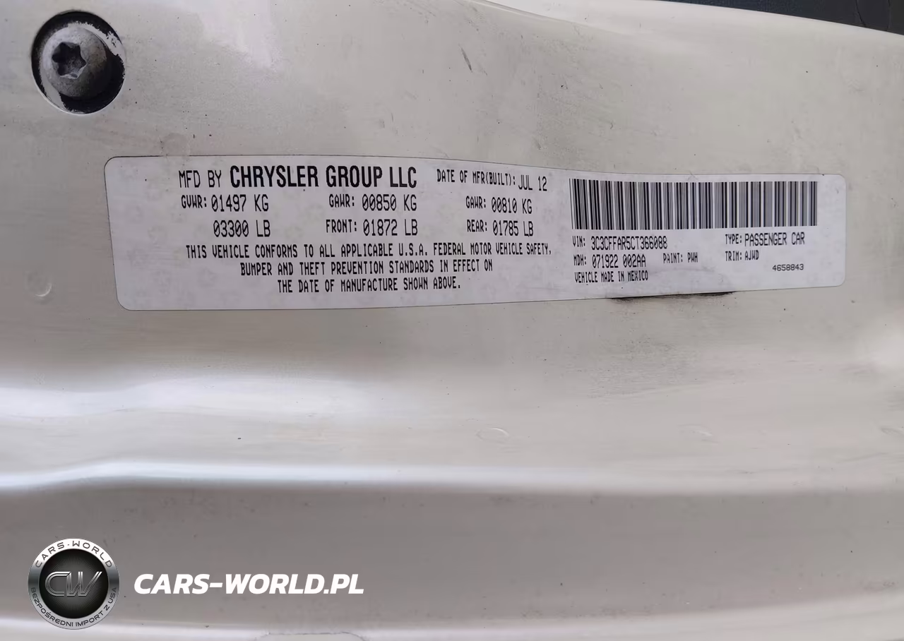 2012 Fiat 500 Pop VIN:3C3CFFAR5CT366088 - 9